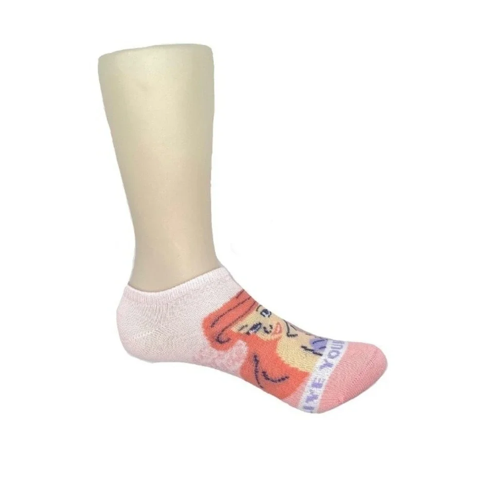 6pk Disney Princess Girls Socks 10.5-4 No Show Ariel Cinderella NEW